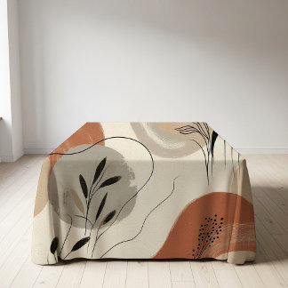 Toalha De Mesa Modern Minimalist Organic Abstract Shapes Pattern