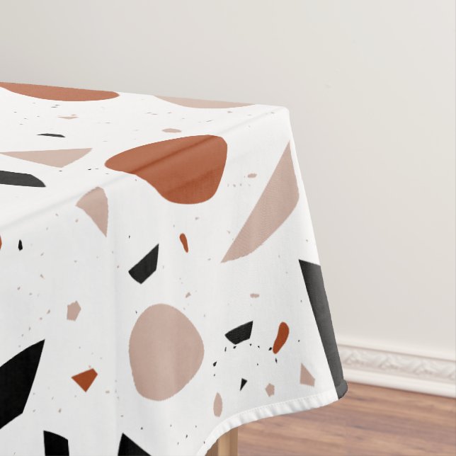 Toalha De Mesa Modern Terrazzo Geométrico Abstrato Boho Tableclot (Posição Original)