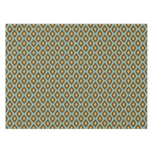 Toalha De Mesa Moderno amarelo azul do ikat tribal moderno