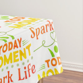 Toalha De Mesa Momento Atual, Saco de Tote Life Spark