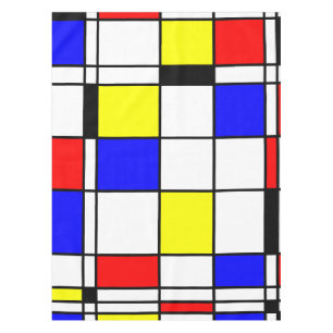 Toalha De Mesa Mondrian Art Modern Abstrato