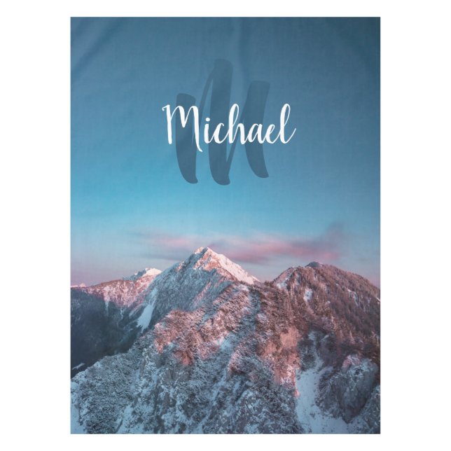 Toalha De Mesa Monograma do céu magnético Storžič Eslovênia (Frente)