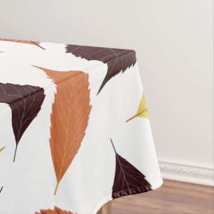 Toalha De Mesa Monograma Personalizado do Padrão de Folha de outo