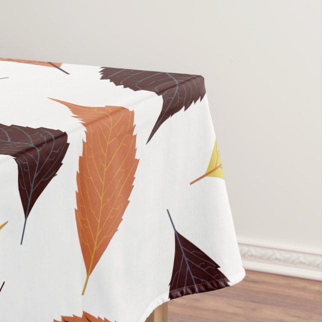 Toalha De Mesa Monograma Personalizado do Padrão de Folha de outo (Posição Original)