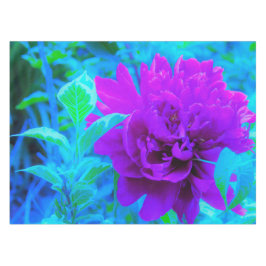 Toalha De Mesa Moody Purple Peony com Linda Folhagem Weigela