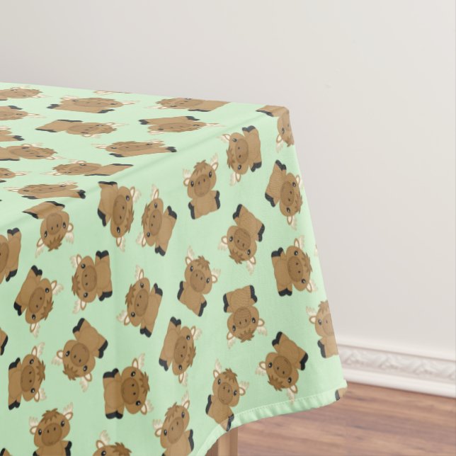 Toalha De Mesa Moose Festa de aniversário Verde (Posição Original)