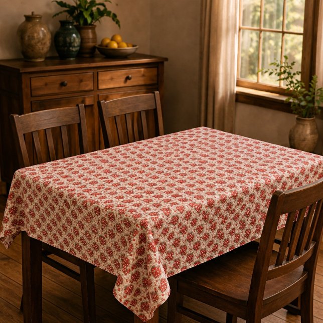 Toalha De Mesa Morangango Vermelho Falso Crochê  (Criador carregado)