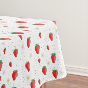 Toalha De Mesa Morangos e lossóis de Verão