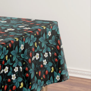 Toalha De Mesa Morangos selvagens vermelhos/amarelos/azuis/pretos