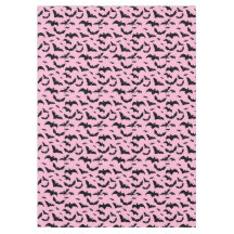 Morcegos pretos do Dia das Bruxas Rosa