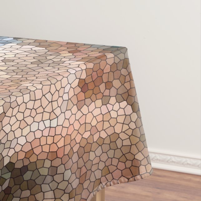 Toalha De Mesa Mosaico Abstrato sudoeste 60 x 84 (Posição Original)