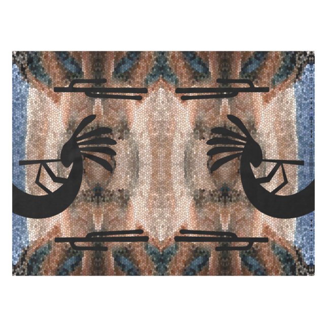 Toalha De Mesa Mosaico do Deserto de Kokopelli (Frente (Horizontal))