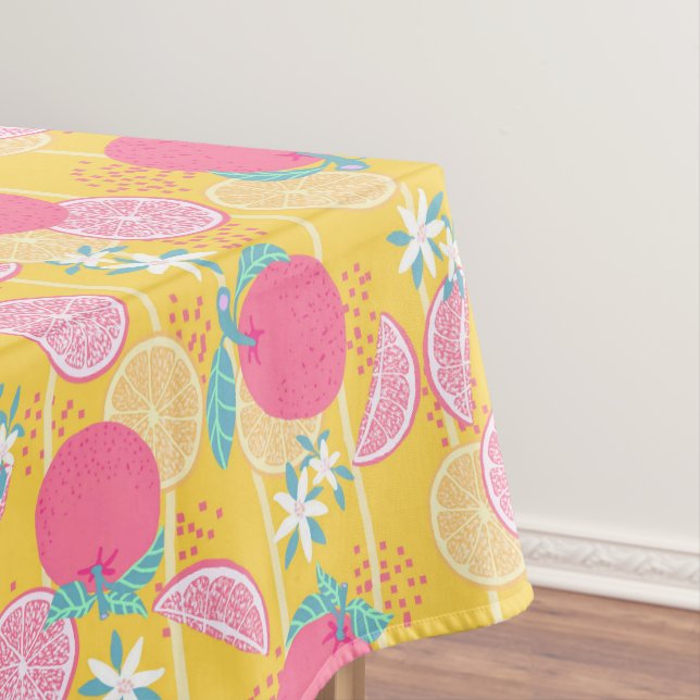 Toalha De Mesa Mostarda de Verão Laranja (Posição Original)