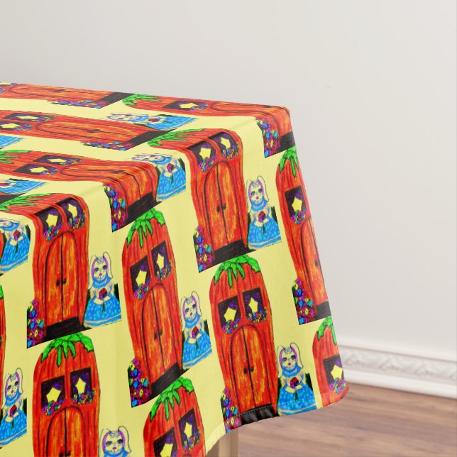 TOALHA DE MESA MS. CASA DE CARROTA DO LESTE BUNNY (Posição Original)