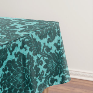 Toalha De Mesa Multi-Size do clássico do damasco da cerceta