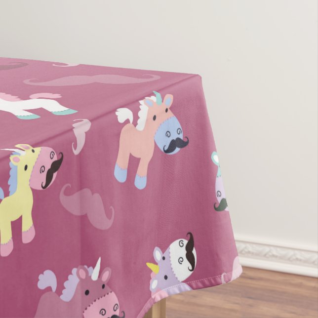 Toalha De Mesa Mustachio Unicornio (Posição Original)