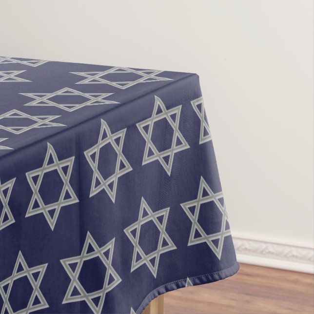 Toalha De Mesa Na moda | Hanukkah | ESTRELA DE DAVI (Posição Original)