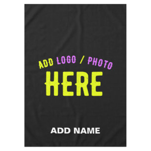 TOALHA DE MESA NA MODA MODERNO PERSONALIZÁVEL NEGRO VERIFICADO CO