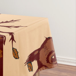 Toalha De Mesa 🐿️ Nappe de Table Écureuil d'Automne