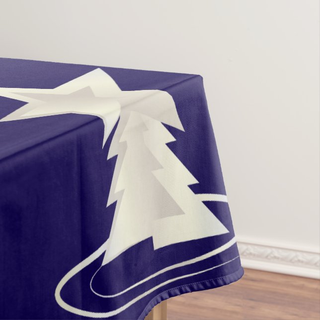 Toalha De Mesa Natal branco (Posição Original)