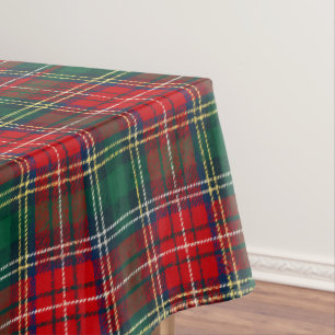 Toalha De Mesa Natal Clássico Xadrez Tartan