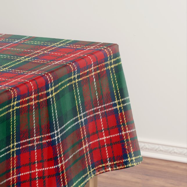 Toalha De Mesa Natal Clássico Xadrez Tartan (Posição Original)
