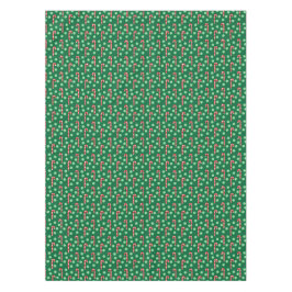 Toalha De Mesa Natal da Peppermint de Cane Verde Vermelho