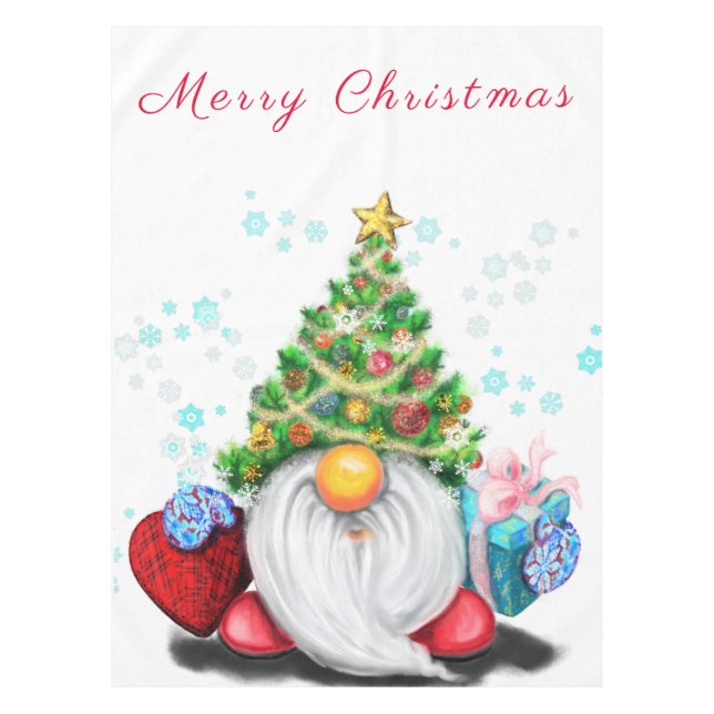 Toalha De Mesa Natal Gnomo Tablecloth (Frente)
