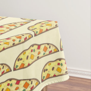 Toalha De Mesa Natal italiano Biscotti Feriado Xmas Foodie