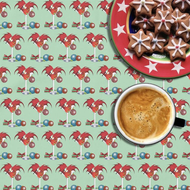 Toalha De Mesa Natal Joy Dragon (Criador carregado)