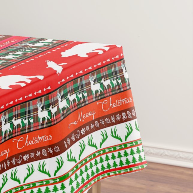 Toalha De Mesa Natal na floresta (Posição Original)