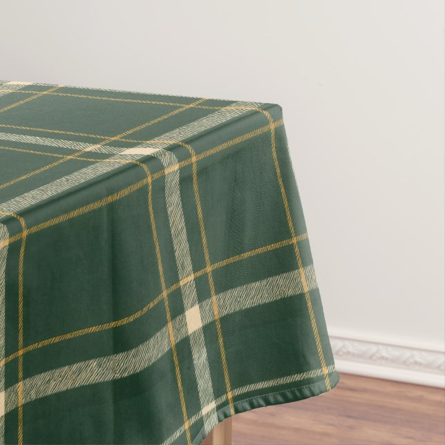 Toalha De Mesa Natal Xadrez Verde Clássico (Posição Original)