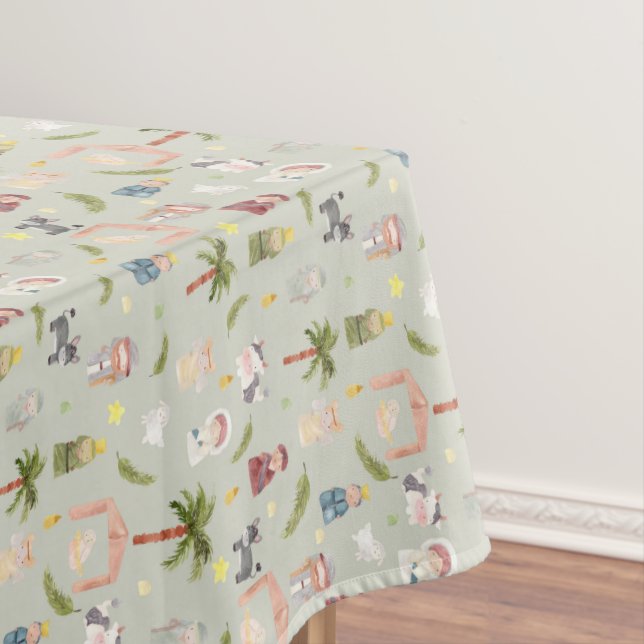 Toalha De Mesa Natividade Natal Sage Tablecloth (Posição Original)