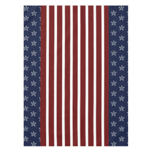 Toalha De Mesa Náutica Americana Bandeira Vermelha Branca Azul