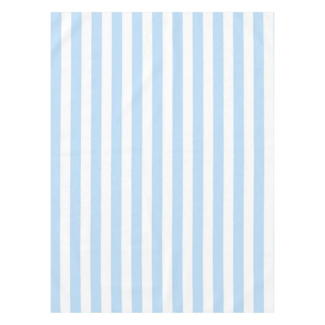 Toalha De Mesa Nautical Chic Pastel Blue Stripes Pattern Spring (Frente)