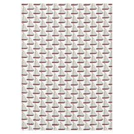 Toalha De Mesa Nautical Sailboats with Holiday lights harbor boat