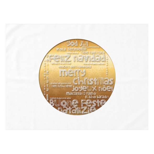 Toalha De Mesa Navidad Noel Tablecloth de Natal Internacional (Frente (Horizontal))