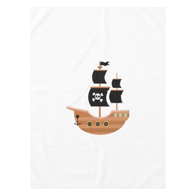 Toalha De Mesa Navio pirata (Frente)