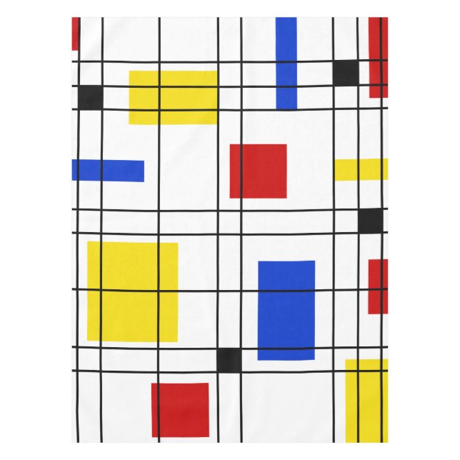 Toalha De Mesa Neo-Plasticismo (Frente)