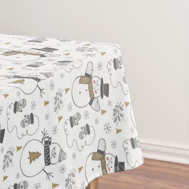 Toalha De Mesa Neves de Natal, Árvores e Mittens (Posição Original)