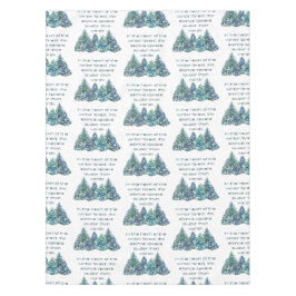 Toalha De Mesa No Coração Da Floresta De Inverno