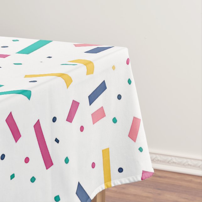 Toalha De Mesa Noivado Sprinkles Candy Patterna Tablecloth (Posição Original)