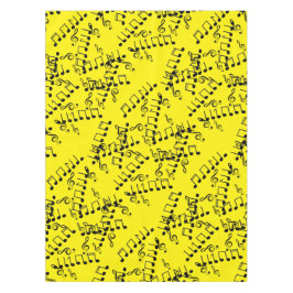 Toalha De Mesa Notas Musicais Funky Treble Clef