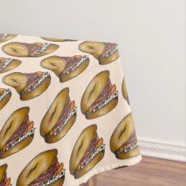 Toalha De Mesa NYC Jewish Deli Bagel Capers Lox Cream Cheese