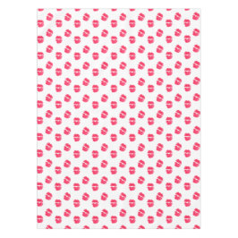 Toalha De Mesa O batom vermelho do beijo dos lábios beija o amor