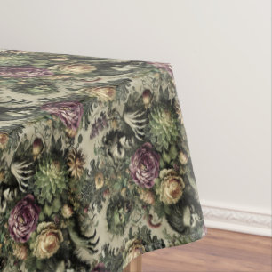 Toalha De Mesa O Culto Florabano - Design Floral Gótico