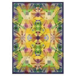 Toalha De Mesa O geo 60x84 do abstrato do Tablecloth do algodão