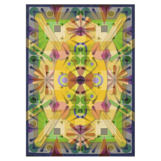 Toalha De Mesa O geo 60x84 do abstrato do Tablecloth do algodão