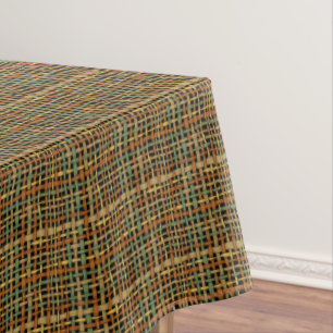 Toalha De Mesa O gráfico rústico de serapilheira tecido amarra