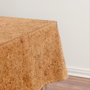 Toalha De Mesa O olhar da grão da madeira do Burl da cortiça da